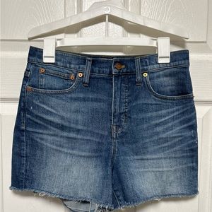 Madewell High Rise Denim Shorts Size 27